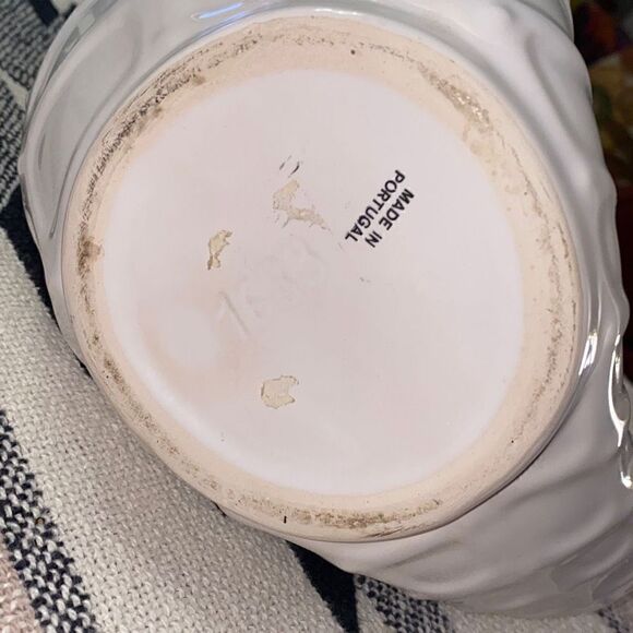 White Glazed Ceramic Seahorse Pitcher by Sanor Cerámica Portugal - Picture 7 of 9